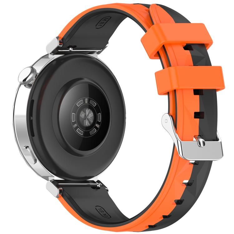 For Huawei Watch GT 6 / 5 / 4 41mm xDfind Ice Crystal Texture Two Color Silicone Watch Band