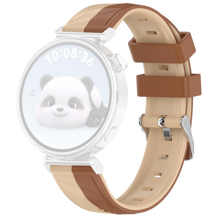 For Huawei Watch GT 6 / 5 / 4 41mm xDfind Ice Crystal Texture Two Color Silicone Watch Band