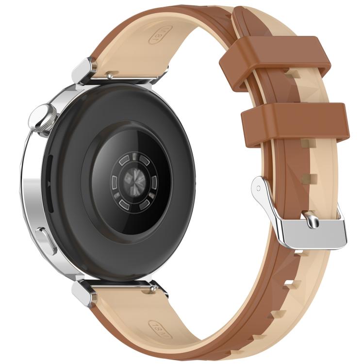 For Huawei Watch GT 6 / 5 / 4 41mm xDfind Ice Crystal Texture Two Color Silicone Watch Band
