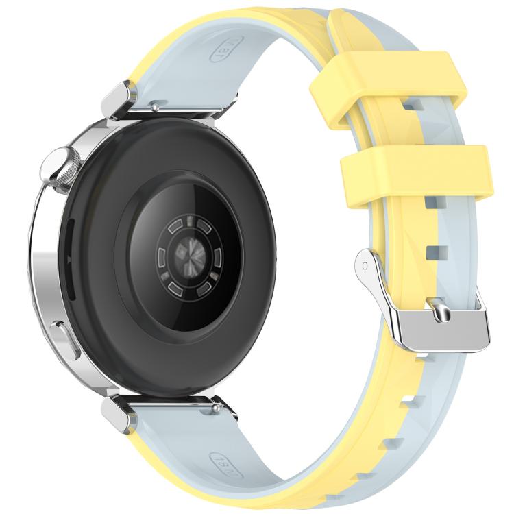 For Huawei Watch GT 6 / 5 / 4 41mm xDfind Ice Crystal Texture Two Color Silicone Watch Band