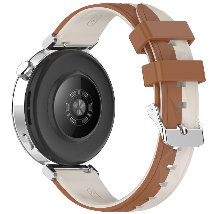 For Huawei Watch GT 6 / 5 / 4 41mm xDfind Ice Crystal Texture Two Color Silicone Watch Band