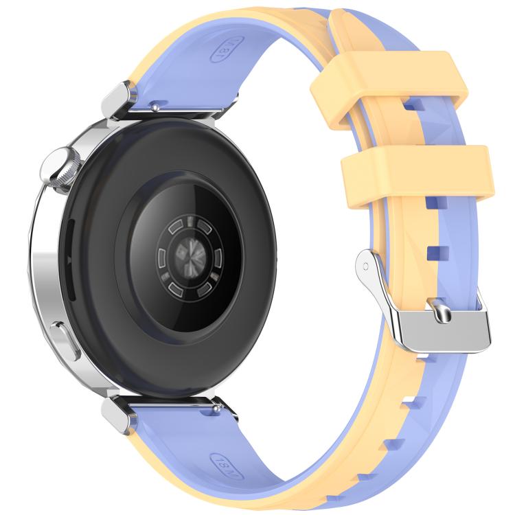 For Huawei Watch GT 6 / 5 / 4 41mm xDfind Ice Crystal Texture Two Color Silicone Watch Band