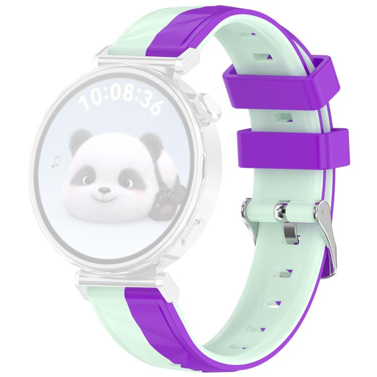 For Huawei Watch GT 6 / 5 / 4 41mm xDfind Ice Crystal Texture Two Color Silicone Watch Band