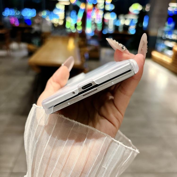 For Samsung Galaxy Z Fold7 5G Ice Mist Series Dual Axis Magnetic Phone Case