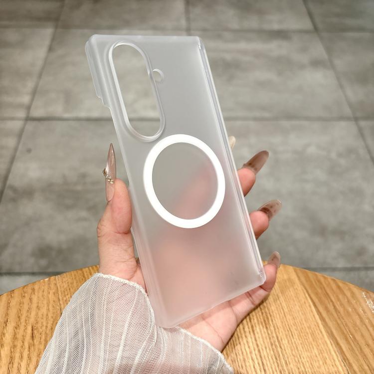 For Samsung Galaxy Z Fold7 5G Ice Mist Series Dual Axis Magnetic Phone Case