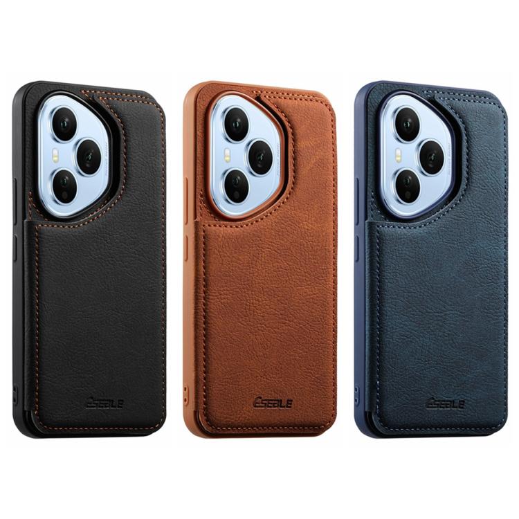 For Honor 400 Pro Global 160.8mm ESEBLE Retro Texture Double Buckle Card Slot Phone Case