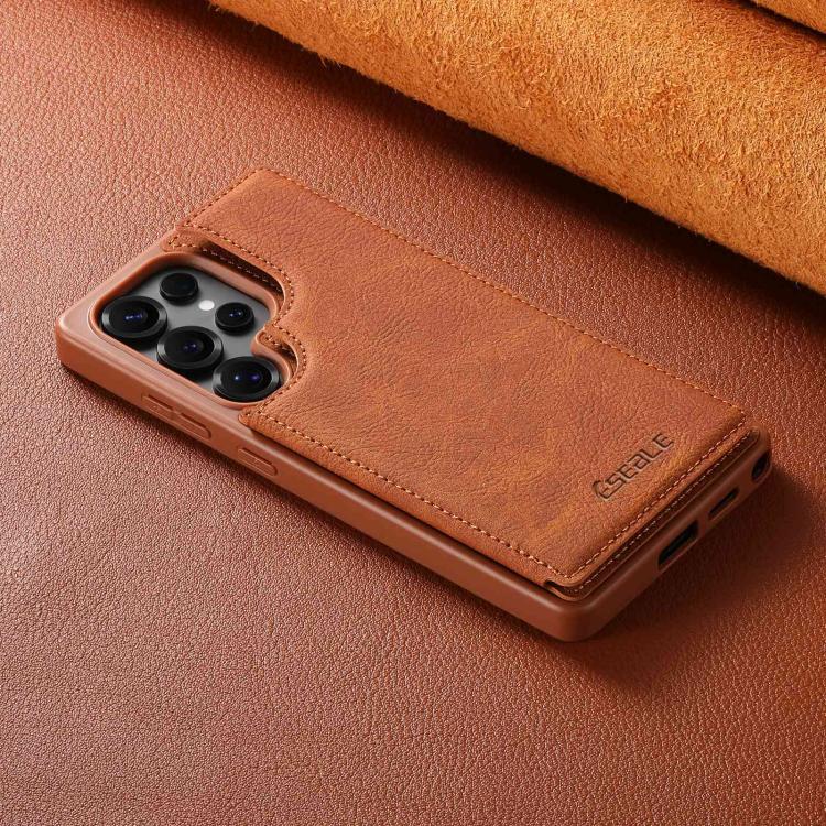 For Samsung Galaxy S24 Ultra 5G ESEBLE Retro Texture Double Buckle Card Slot Phone Case