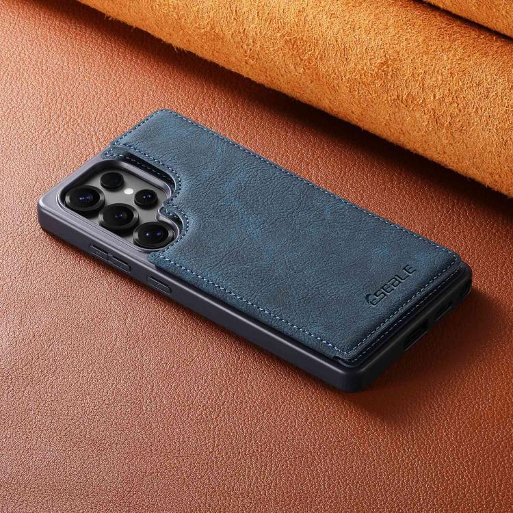 For Samsung Galaxy S21 Ultra 5G ESEBLE Retro Texture Double Buckle Card Slot Phone Case