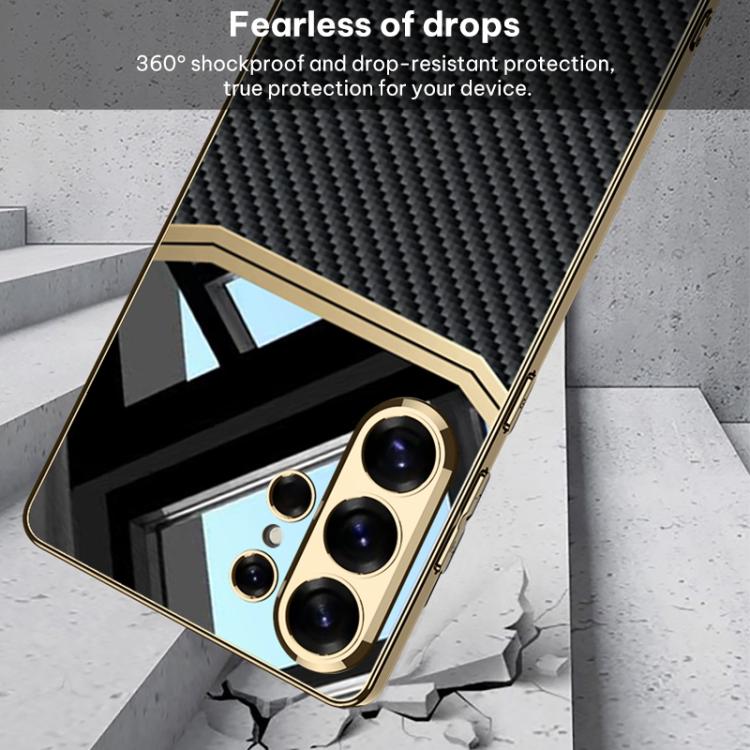 For Samsung Galaxy S26 Ultra 5G GKK Plating TPU + Leather Lens Protection Full Coverage Phone Case
