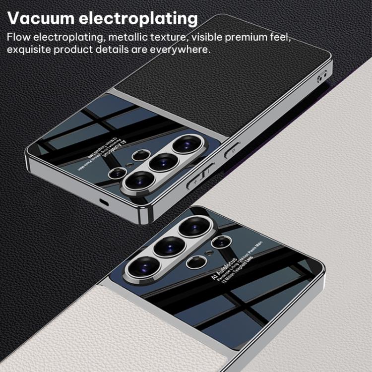 For Samsung Galaxy S26 Ultra 5G GKK Plating TPU + Leather Full Coverage Phone Case