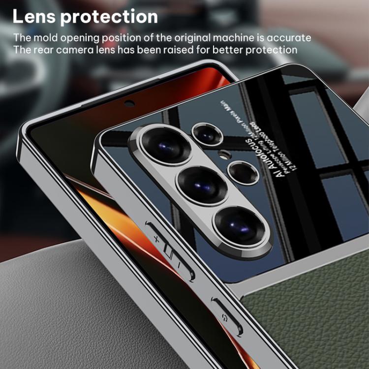 For Samsung Galaxy S26 Ultra 5G GKK Plating TPU + Leather Full Coverage Phone Case