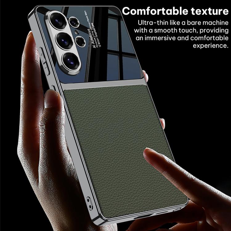 For Samsung Galaxy S26 Ultra 5G GKK Plating TPU + Leather Full Coverage Phone Case