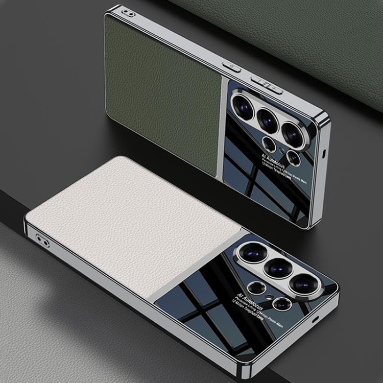 For Samsung Galaxy S26 Ultra 5G GKK Plating TPU + Leather Full Coverage Phone Case