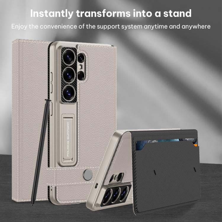 For Samsung Galaxy S26 Ultra 5G GKK Flip Wallet Leather Phone Case, Without Pen