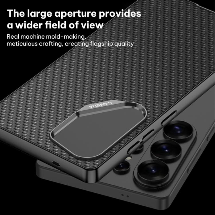 For Samsung Galaxy S26 Ultra 5G GKK Large Camera Hole Metal Paint Skin Feel Vegan Leather Phone Case, Without Pen