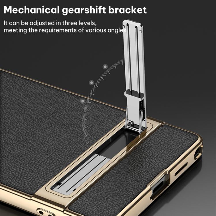For Samsung Galaxy S26 Ultra 5G GKK Triumph Ultra-Thin Plain Leather Phone Case with Holder