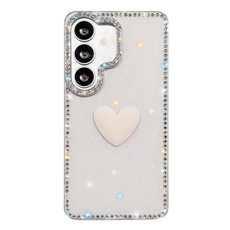 For Samsung Galaxy A26 5G Flash Rhinestone Double-sided IMD Love Heart Phone Case