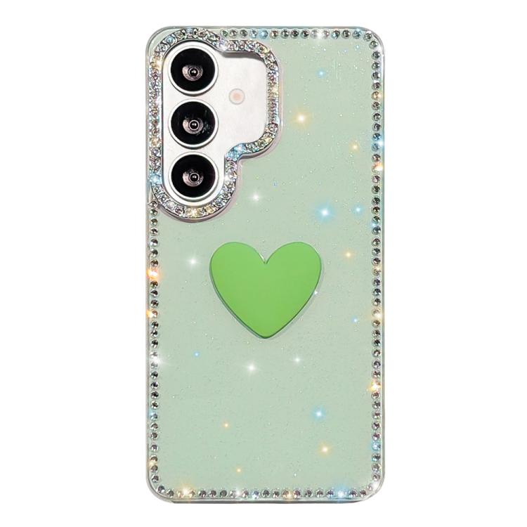 For Samsung Galaxy A35 5G Flash Rhinestone Double-sided IMD Love Heart Phone Case