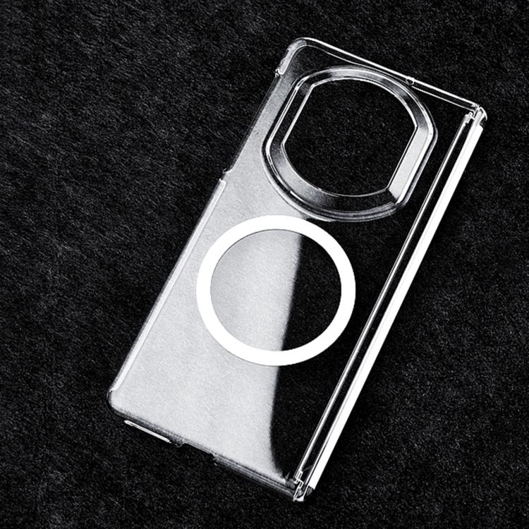 For Huawei Mate X7 Central Axis Magnetic PC Phone Case - Transparent