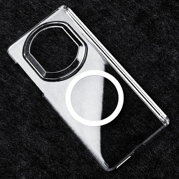 For Huawei Mate X7 Central Axis Magnetic PC Phone Case - Transparent