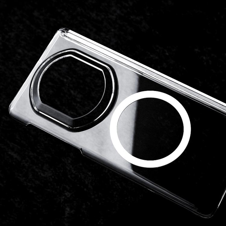 For Huawei Mate X7 Central Axis Magnetic PC Phone Case - Transparent