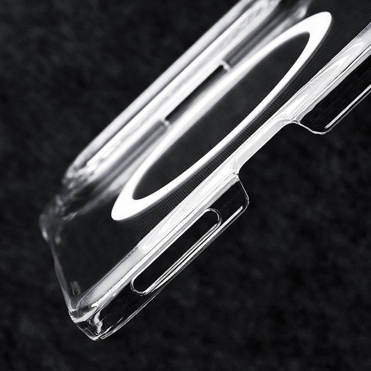 For Huawei Pura X Max Central Axis Magnetic PC Phone Case - Transparent