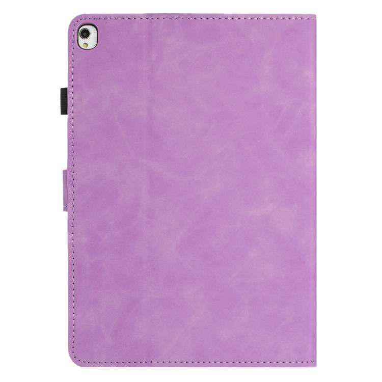 For iPad 10.2 2021 / 10.5 2019 Butterfly Loves Flowers Embossed Leather Smart Tablet Case