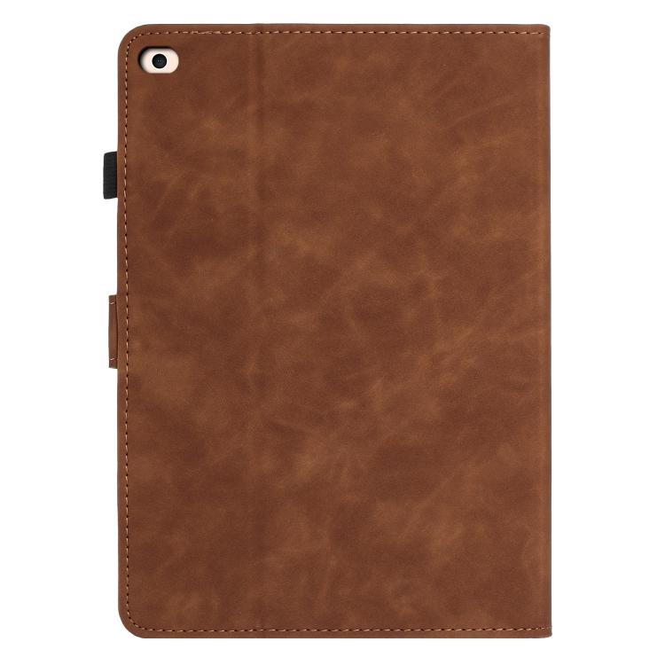 For iPad 9.7 2018 / 2017 Butterfly Loves Flowers Embossed Leather Smart Tablet Case