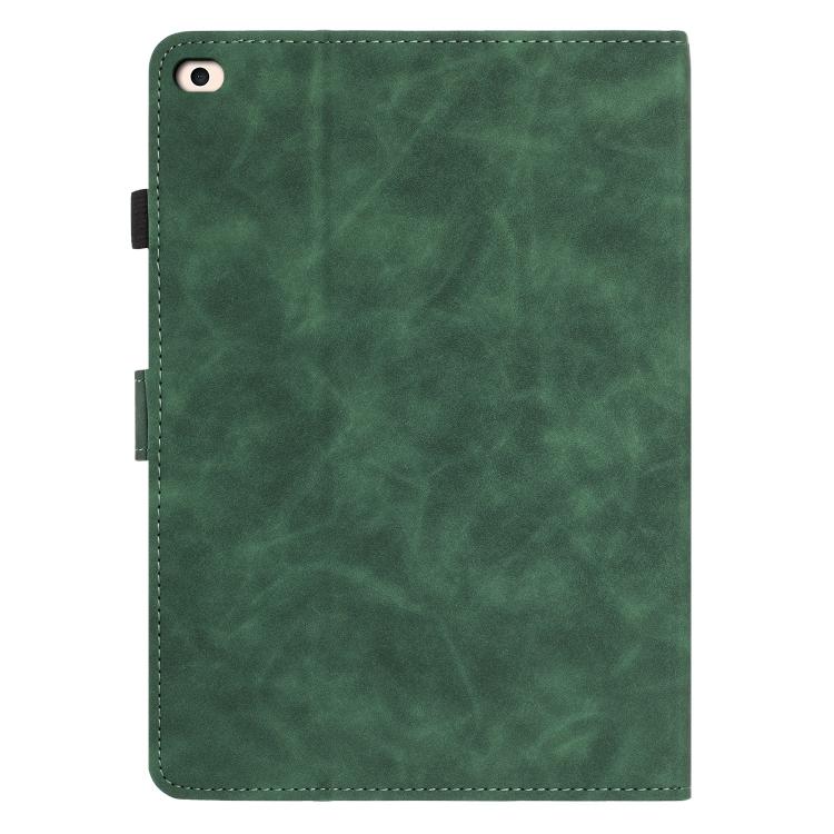 For iPad 9.7 2018 / 2017 Butterfly Loves Flowers Embossed Leather Smart Tablet Case