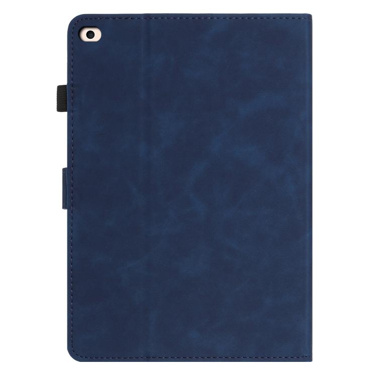 For iPad 9.7 2018 / 2017 Butterfly Loves Flowers Embossed Leather Smart Tablet Case