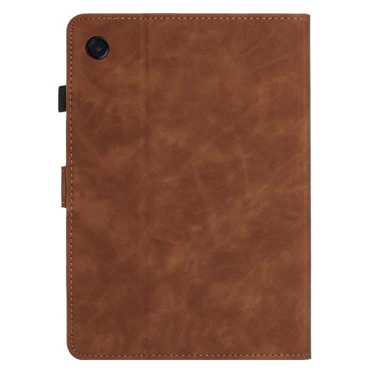 For Samsung Galaxy Tab A11+ / A9+ Butterfly Loves Flowers Embossed Leather Smart Tablet Case