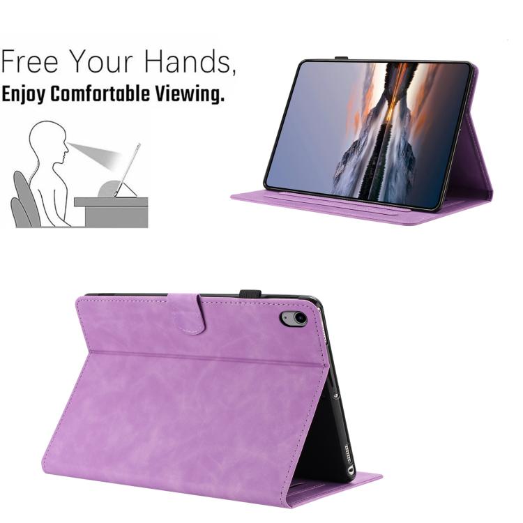 For Samsung Galaxy Tab S11 Butterfly Loves Flowers Embossed Leather Smart Tablet Case