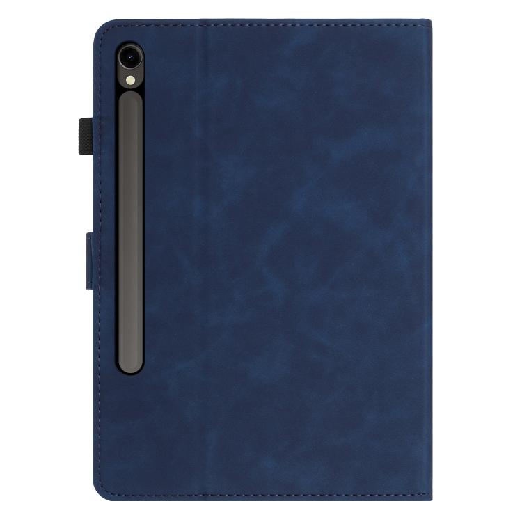 For Samsung Galaxy Tab S10 FE+ Butterfly Loves Flowers Embossed Leather Smart Tablet Case