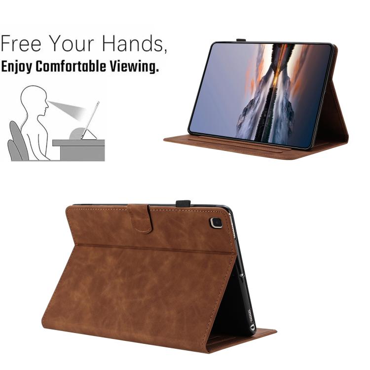 For Samsung Galaxy Tab A7 2020 T500 Butterfly Loves Flowers Embossed Leather Smart Tablet Case