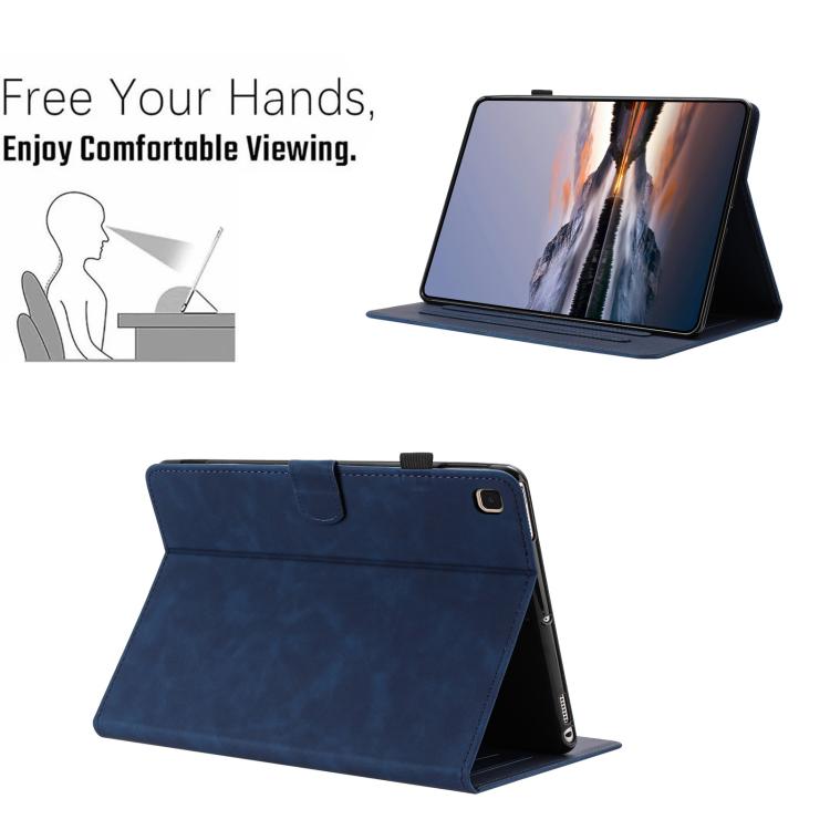 For Samsung Galaxy Tab A7 2020 T500 Butterfly Loves Flowers Embossed Leather Smart Tablet Case