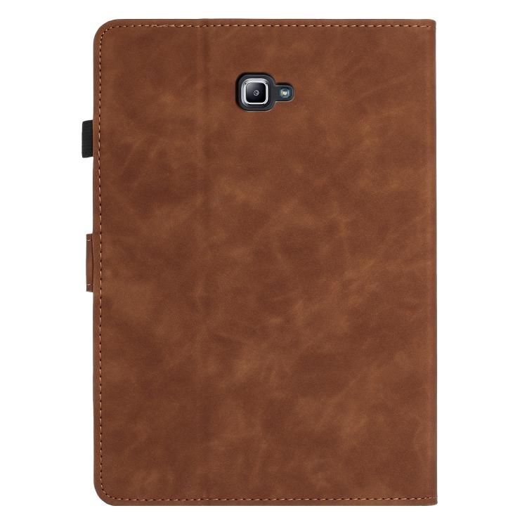 For Samsung Galaxy Tab A 10.1 2016 Butterfly Loves Flowers Embossed Leather Smart Tablet Case