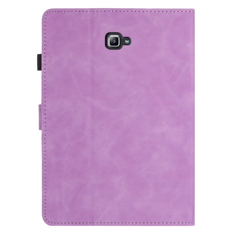 For Samsung Galaxy Tab A 10.1 2016 Butterfly Loves Flowers Embossed Leather Smart Tablet Case