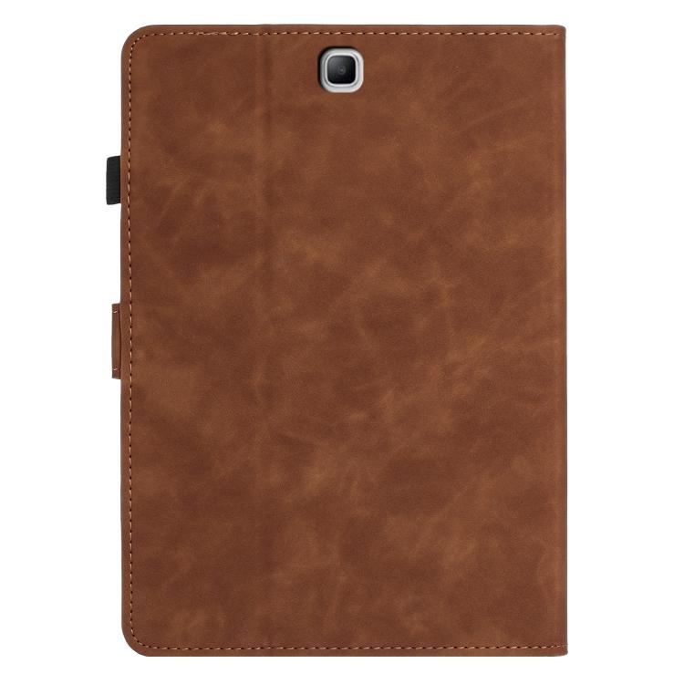 For Samsung Galaxy Tab A 8.0 T350 Butterfly Loves Flowers Embossed Leather Smart Tablet Case