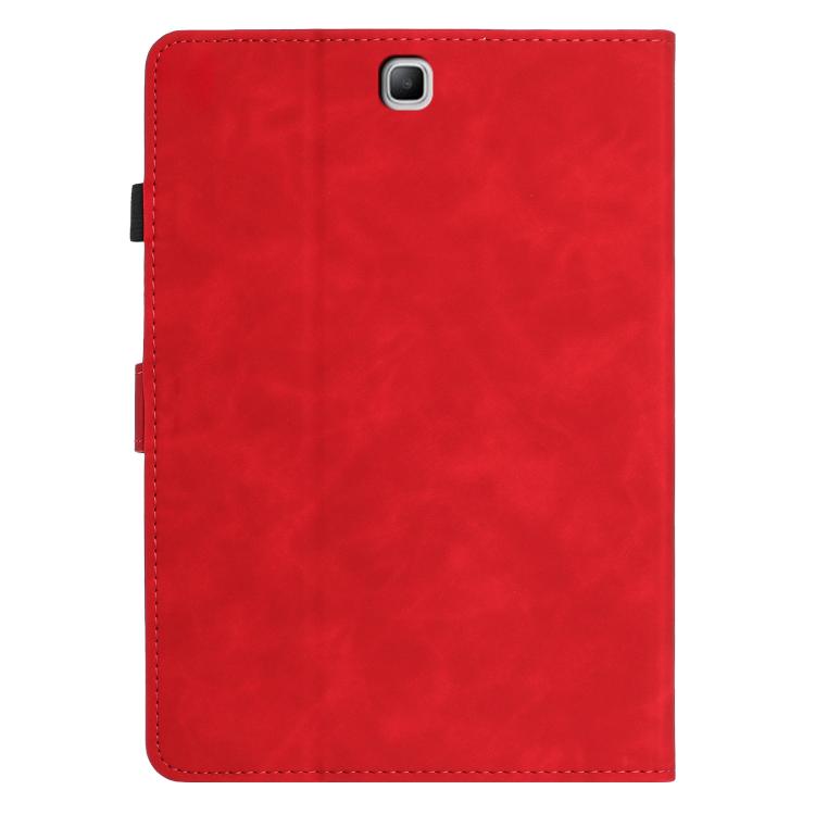 For Samsung Galaxy Tab A 8.0 T350 Butterfly Loves Flowers Embossed Leather Smart Tablet Case