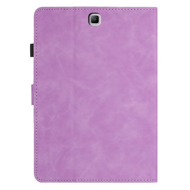 For Samsung Galaxy Tab A 8.0 T350 Butterfly Loves Flowers Embossed Leather Smart Tablet Case