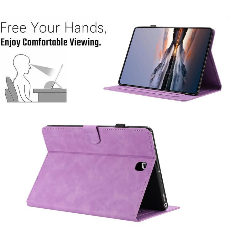 For Samsung Galaxy Tab A 8.0 T350 Butterfly Loves Flowers Embossed Leather Smart Tablet Case