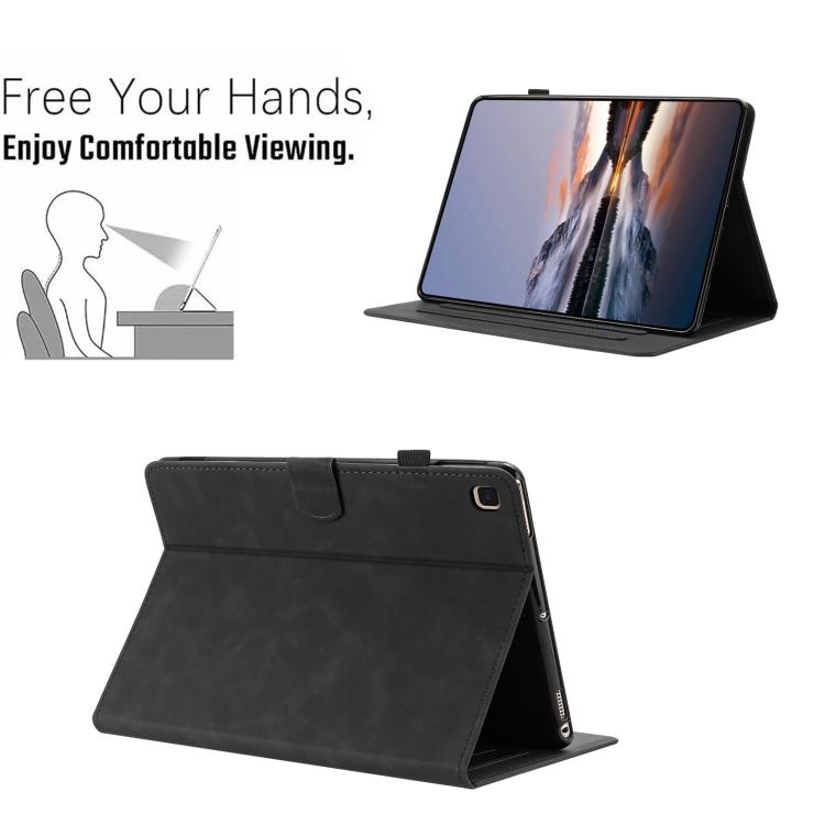 For Samsung Galaxy Tab S5e 10.5 T720 Butterfly Loves Flowers Embossed Leather Smart Tablet Case