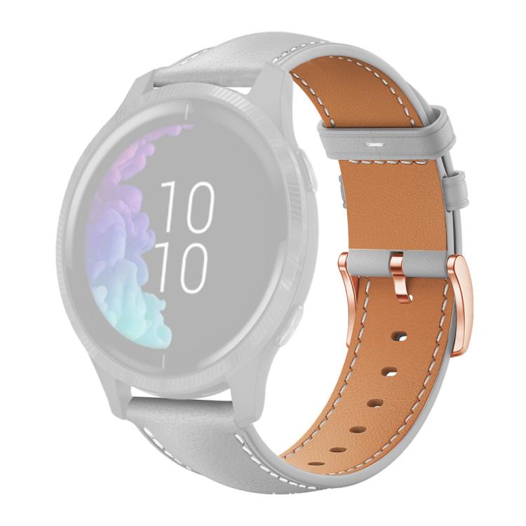20mm xDfind Flat Head Rose Gold Buckle Black Shark Fine Grain Vegan Leather Watch Band