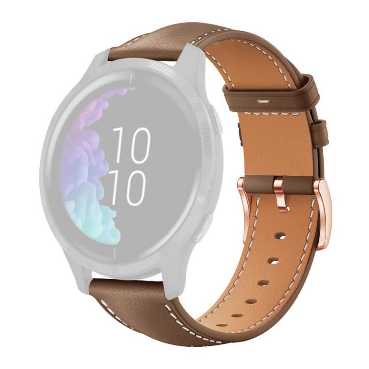 20mm xDfind Flat Head Rose Gold Buckle Black Shark Fine Grain Vegan Leather Watch Band
