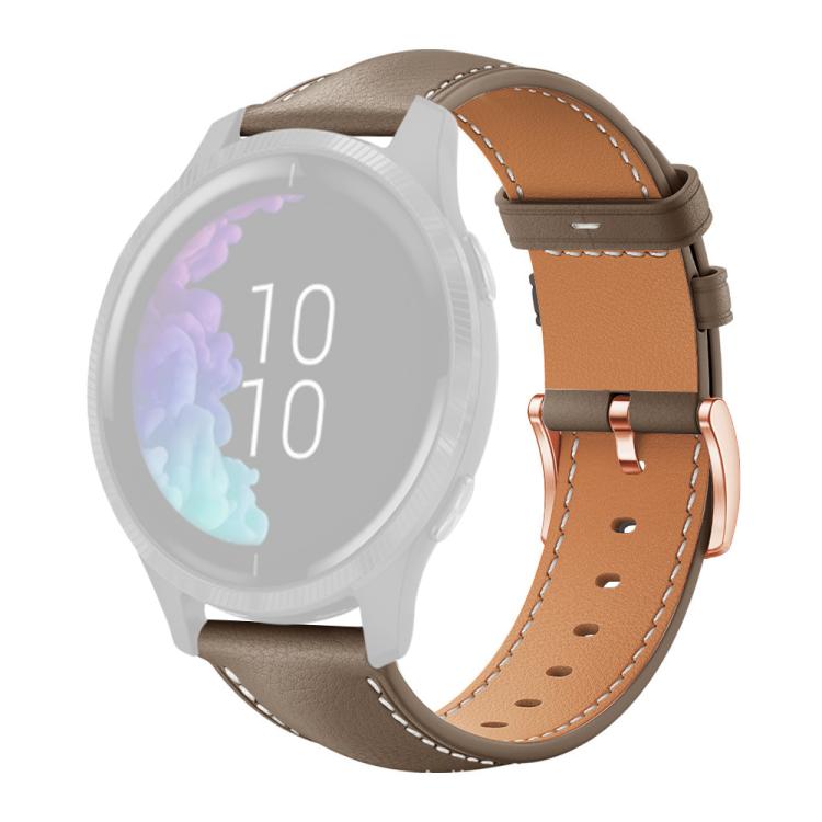 20mm xDfind Flat Head Rose Gold Buckle Black Shark Fine Grain Vegan Leather Watch Band