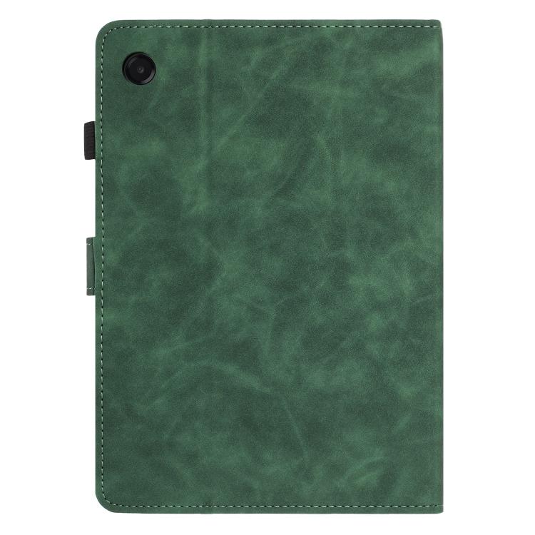 For Samsung Galaxy Tab A11 / A9 Butterfly Loves Flowers Embossed Leather Tablet Case