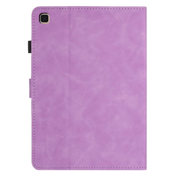For Samsung Galaxy Tab A7 Lite T220 Butterfly Loves Flowers Embossed Leather Tablet Case