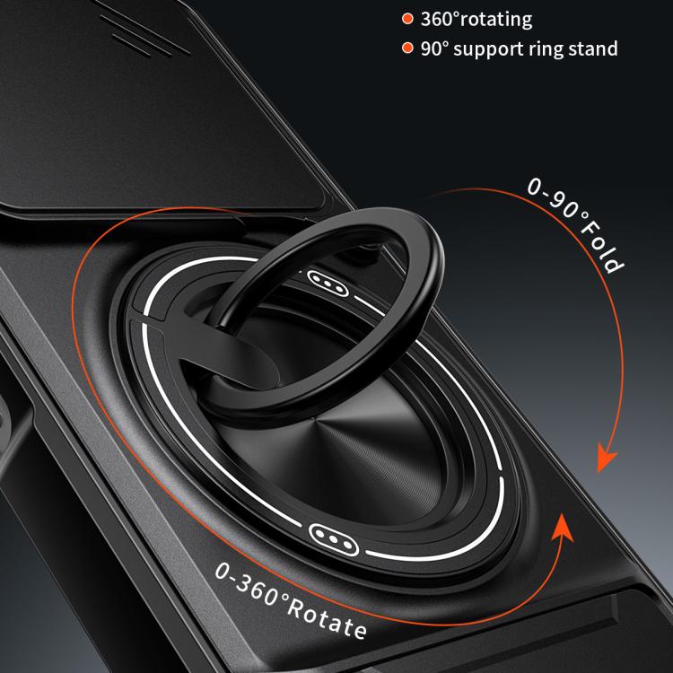 For OPPO A5 Pro 5G Global Lens Sliding Window Multifunctional Magnetic Shockproof Phone Case