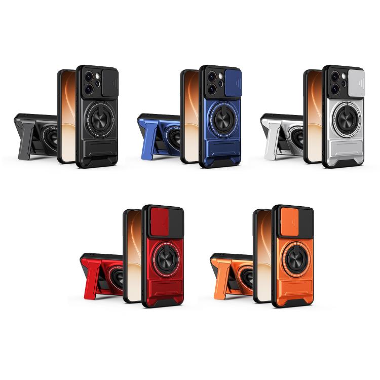 For OPPO Reno15 Pro 5G Global Lens Sliding Window Multifunctional Magnetic Shockproof Phone Case