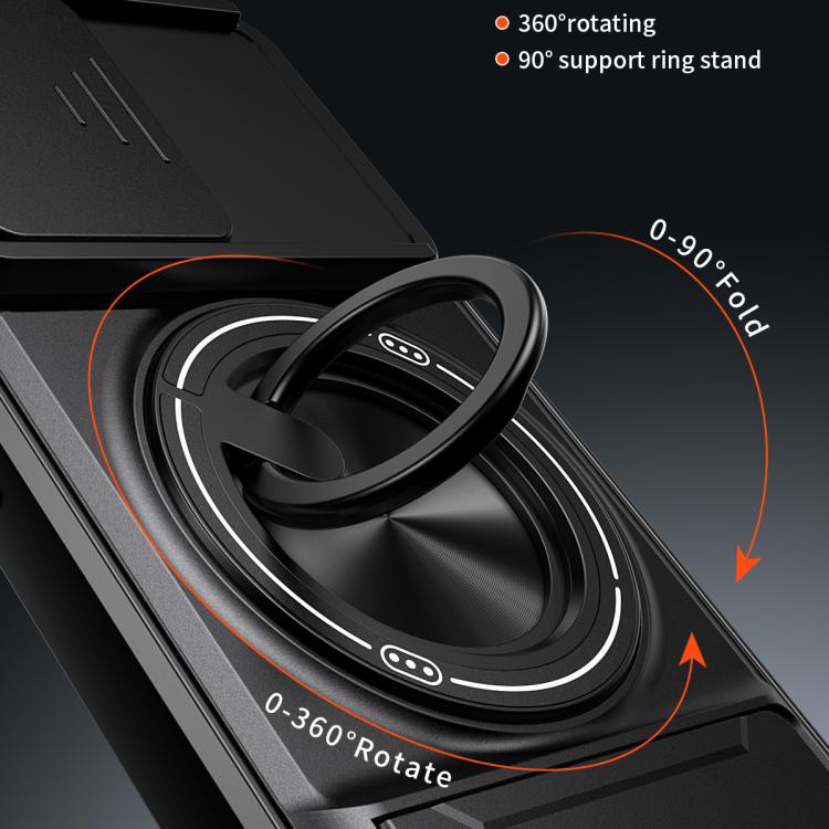 For OPPO Reno15 Pro 5G Global Lens Sliding Window Multifunctional Magnetic Shockproof Phone Case